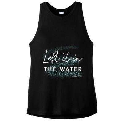 Christian Baptism Left It In The Water Matthew 2819 Ladies PosiCharge Tri-Blend Wicking Tank