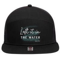 Christian Baptism Left It In The Water Matthew 2819 7 Panel Mesh Trucker Snapback Hat