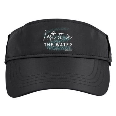 Christian Baptism Left It In The Water Matthew 2819 Adult Drive Performance Visor