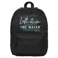 Christian Baptism Left It In The Water Matthew 2819 16 in Basic Backpack