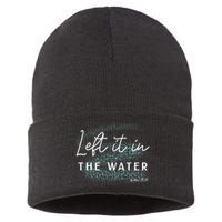 Christian Baptism Left It In The Water Matthew 2819 Sustainable Knit Beanie