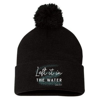 Christian Baptism Left It In The Water Matthew 2819 Pom Pom 12in Knit Beanie