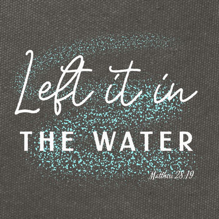 Christian Baptism Left It In The Water Matthew 2819 Cotton Canvas Backpack