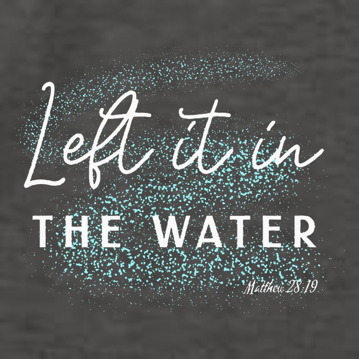 Christian Baptism Left It In The Water Matthew 2819 Vector Backpack