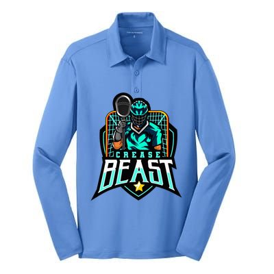 Crease Beast Lacrosse Goalkeeper For Lacrosse Goalie Silk Touch Performance Long Sleeve Polo