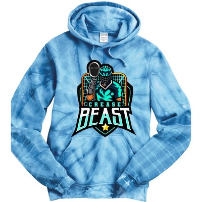 Crease Beast Lacrosse Goalkeeper For Lacrosse Goalie Tie Dye Hoodie