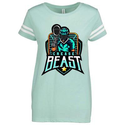 Crease Beast Lacrosse Goalkeeper For Lacrosse Goalie Enza Ladies Jersey Football T-Shirt