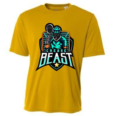 Crease Beast Lacrosse Goalkeeper For Lacrosse Goalie Cooling Performance Crew T-Shirt