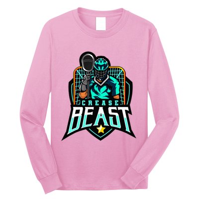 Crease Beast Lacrosse Goalkeeper For Lacrosse Goalie Long Sleeve Shirt