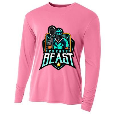 Crease Beast Lacrosse Goalkeeper For Lacrosse Goalie Cooling Performance Long Sleeve Crew