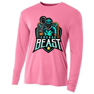 Crease Beast Lacrosse Goalkeeper For Lacrosse Goalie Cooling Performance Long Sleeve Crew