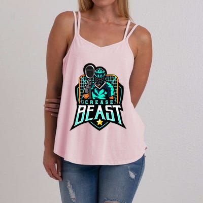 Crease Beast Lacrosse Goalkeeper For Lacrosse Goalie Women's Strappy Tank