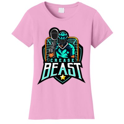 Crease Beast Lacrosse Goalkeeper For Lacrosse Goalie Women's T-Shirt