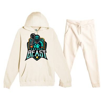 Crease Beast Lacrosse Goalkeeper For Lacrosse Goalie Premium Hooded Sweatsuit Set