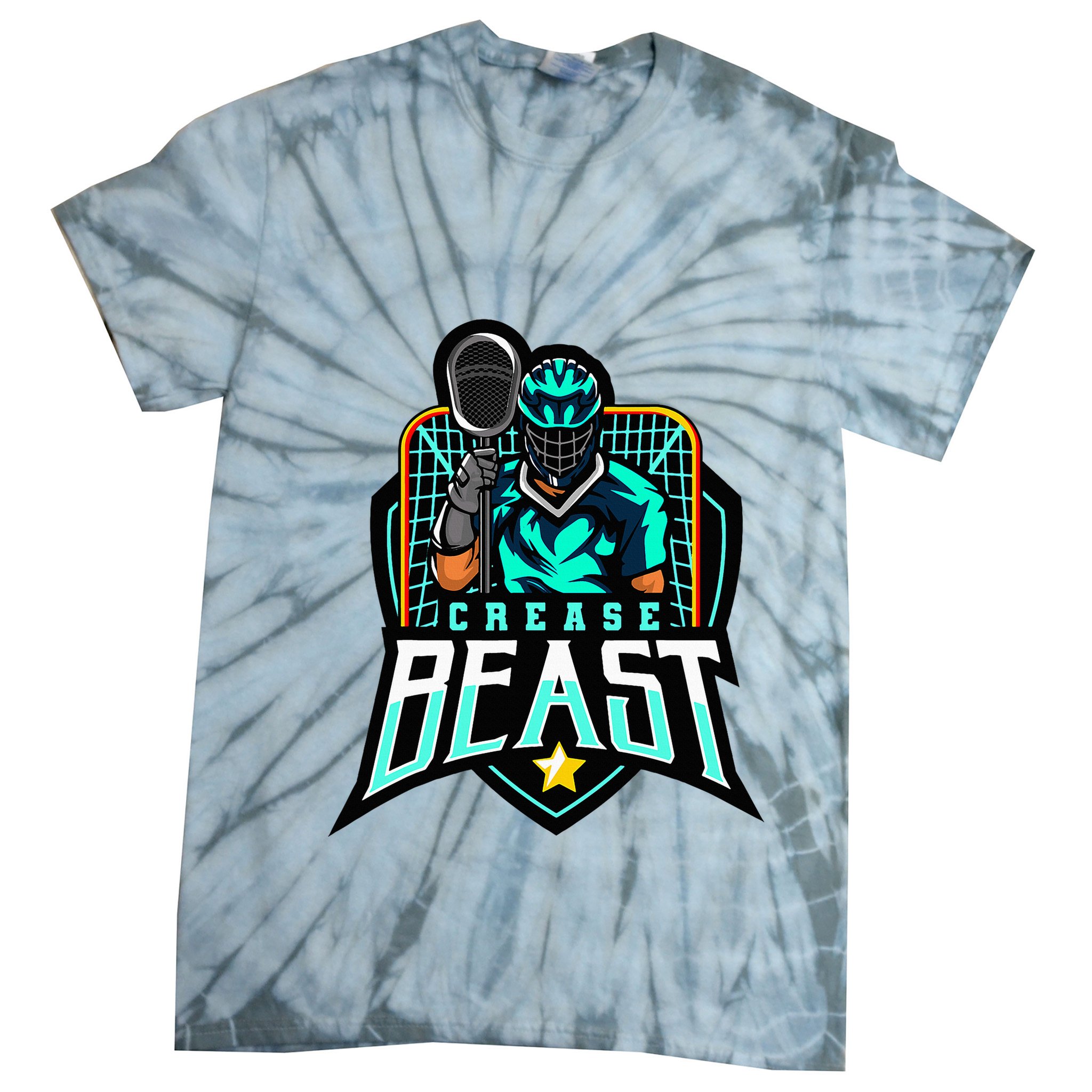 Crease Beast Lacrosse Goalkeeper For Lacrosse Goalie Tie-Dye T-Shirt