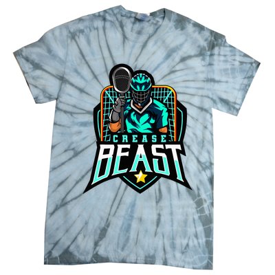 Crease Beast Lacrosse Goalkeeper For Lacrosse Goalie Tie-Dye T-Shirt