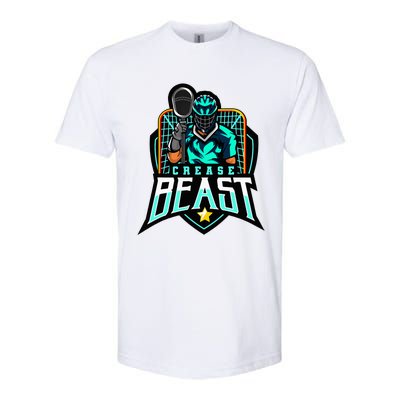 Crease Beast Lacrosse Goalkeeper For Lacrosse Goalie Softstyle CVC T-Shirt