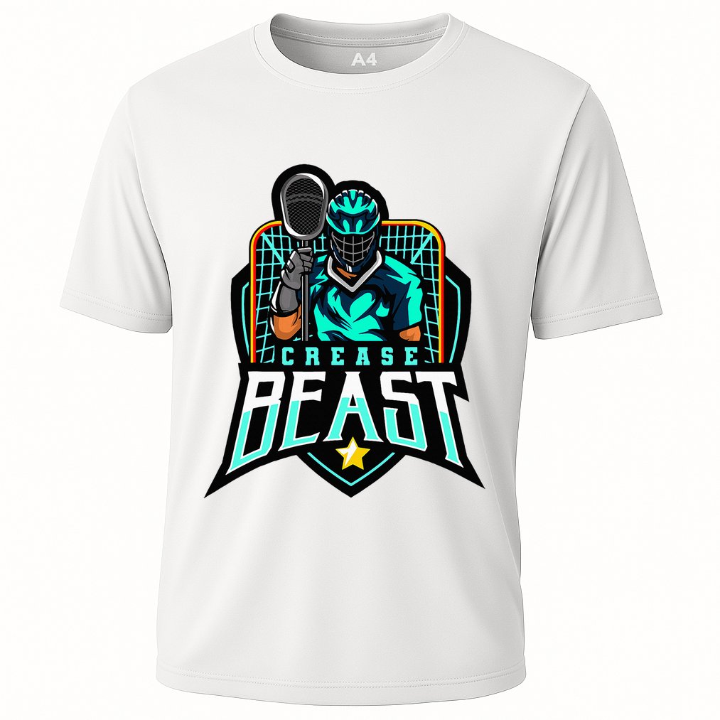 Crease Beast Lacrosse Goalkeeper For Lacrosse Goalie Cooling Performance Crew T-Shirt