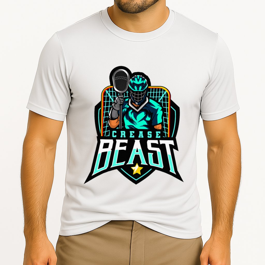 Crease Beast Lacrosse Goalkeeper For Lacrosse Goalie Cooling Performance Crew T-Shirt