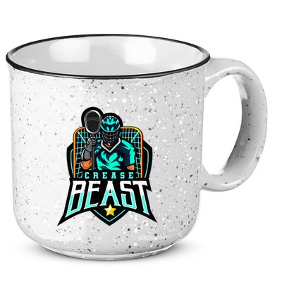 Crease Beast Lacrosse Goalkeeper For Lacrosse Goalie 15oz Campfire Ceramic Mug
