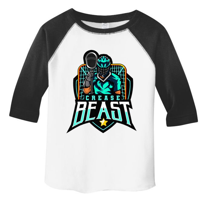 Crease Beast Lacrosse Goalkeeper For Lacrosse Goalie Toddler Fine Jersey T-Shirt