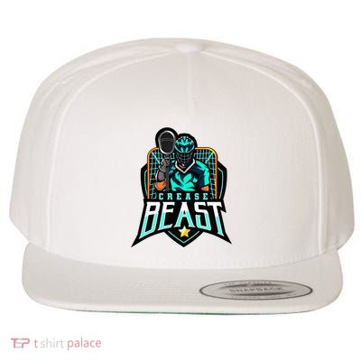 Crease Beast Lacrosse Goalkeeper For Lacrosse Goalie Wool Snapback Cap