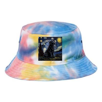 Cute Black Lab Black Labrador Retriever Puppy Dog Mom Animal Tie Dye Newport Bucket Hat