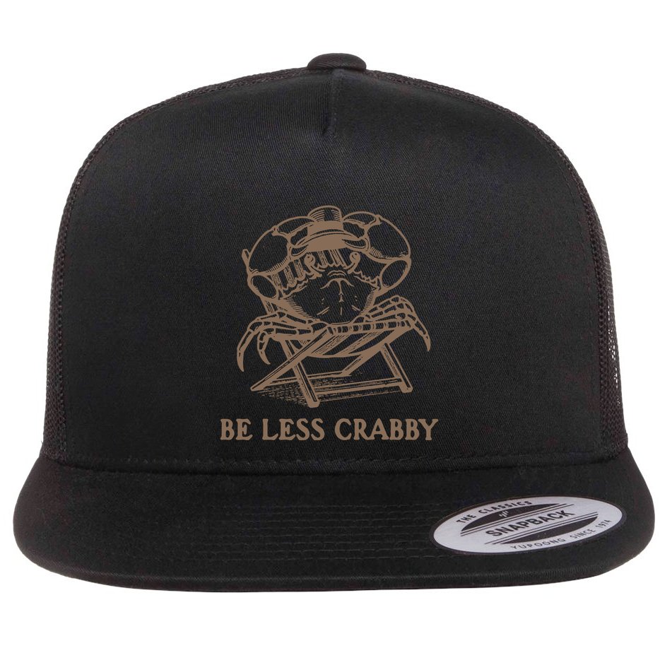 Crafty Be Less Crabby Flat Bill Trucker Hat