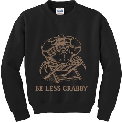 Crafty Be Less Crabby Kids Sweatshirt