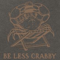 Crafty Be Less Crabby Cotton Canvas Backpack