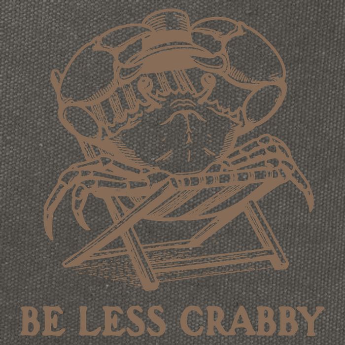 Crafty Be Less Crabby Cotton Canvas Backpack