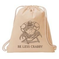 Crafty Be Less Crabby Drawstring Bag