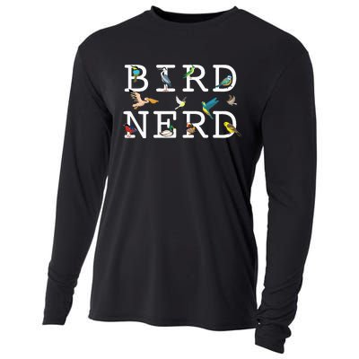 Cool Bird Lover Birdwatching Enthusiast Cooling Performance Long Sleeve Crew