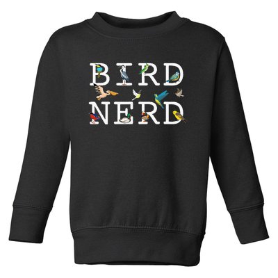 Cool Bird Lover Birdwatching Enthusiast Toddler Sweatshirt