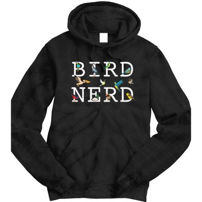 Cool Bird Lover Birdwatching Enthusiast Tie Dye Hoodie