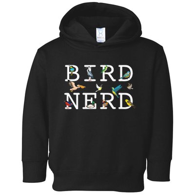 Cool Bird Lover Birdwatching Enthusiast Toddler Hoodie