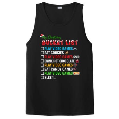 Christmas Bucket List Santa Hat Funny Video Gamer Meaningful Gift PosiCharge Competitor Tank