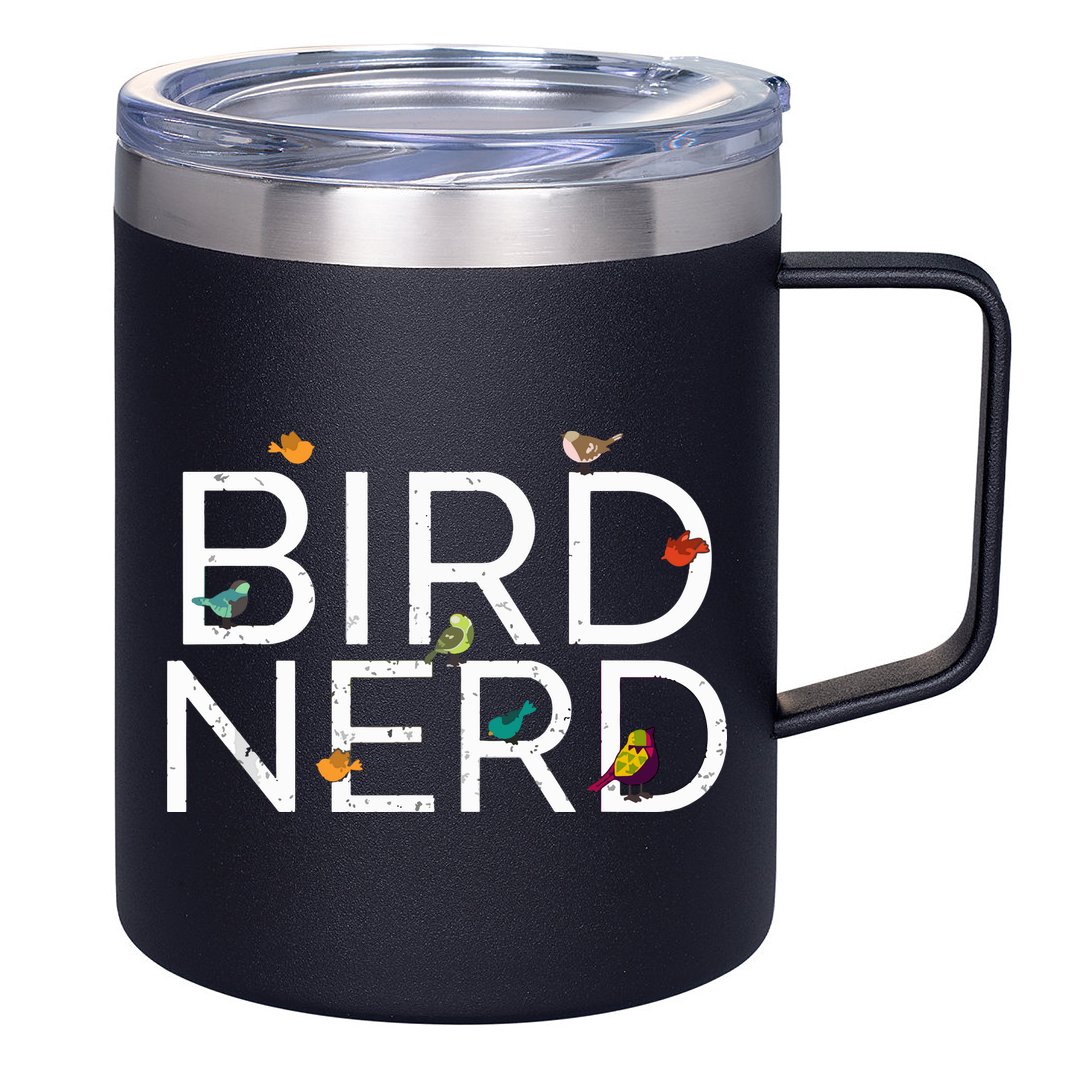 Cool Bird Lover Birdwatching Present Birdwatcher Birder Gift 12oz Stainless Steel Coffee Mug