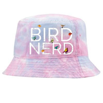 Cool Bird Lover Birdwatching Present Birdwatcher Birder Gift Tie-Dyed Bucket Hat