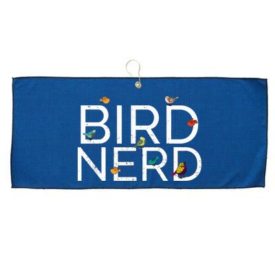 Cool Bird Lover Birdwatching Present Birdwatcher Birder Gift Large Microfiber Waffle Golf Towel