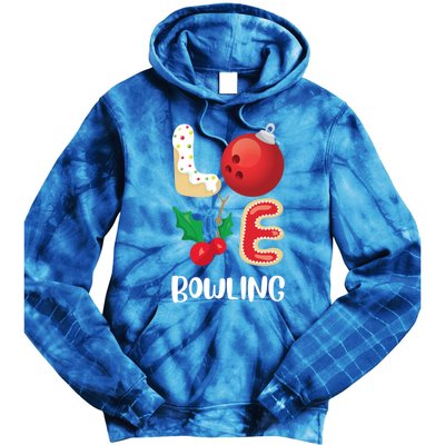 Christmas Bowling League Group Cute Gift Love Bowling Pajama Top Gift Tie Dye Hoodie