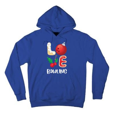 Christmas Bowling League Group Cute Gift Love Bowling Pajama Top Gift Tall Hoodie