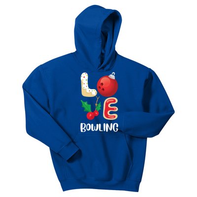 Christmas Bowling League Group Cute Gift Love Bowling Pajama Top Gift Kids Hoodie