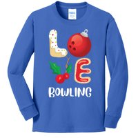 Christmas Bowling League Group Cute Gift Love Bowling Pajama Top Gift Kids Long Sleeve Shirt