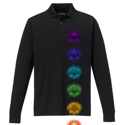 Chakra Buddhism Lotus Flower Yoga Symbol Spirituality Buddha Cute Gift Performance Long Sleeve Polo