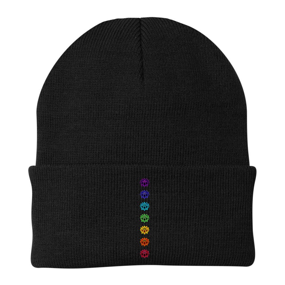 Chakra Buddhism Lotus Flower Yoga Symbol Spirituality Buddha Cute Gift Beanie