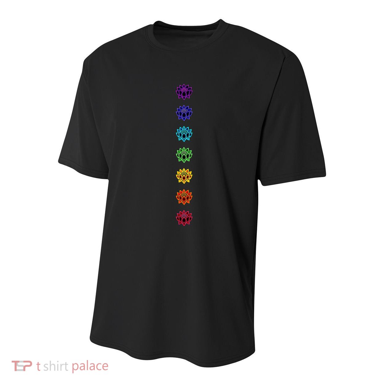 Chakra Buddhism Lotus Flower Yoga Symbol Spirituality Buddha Cute Gift Youth Performance Sprint T-Shirt