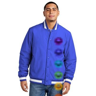 Chakra Buddhism Lotus Flower Yoga Symbol Spirituality Buddha Cute Gift Insulated Varsity Jacket