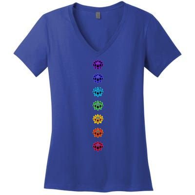 Chakra Buddhism Lotus Flower Yoga Symbol Spirituality Buddha Cute Gift Women's V-Neck T-Shirt
