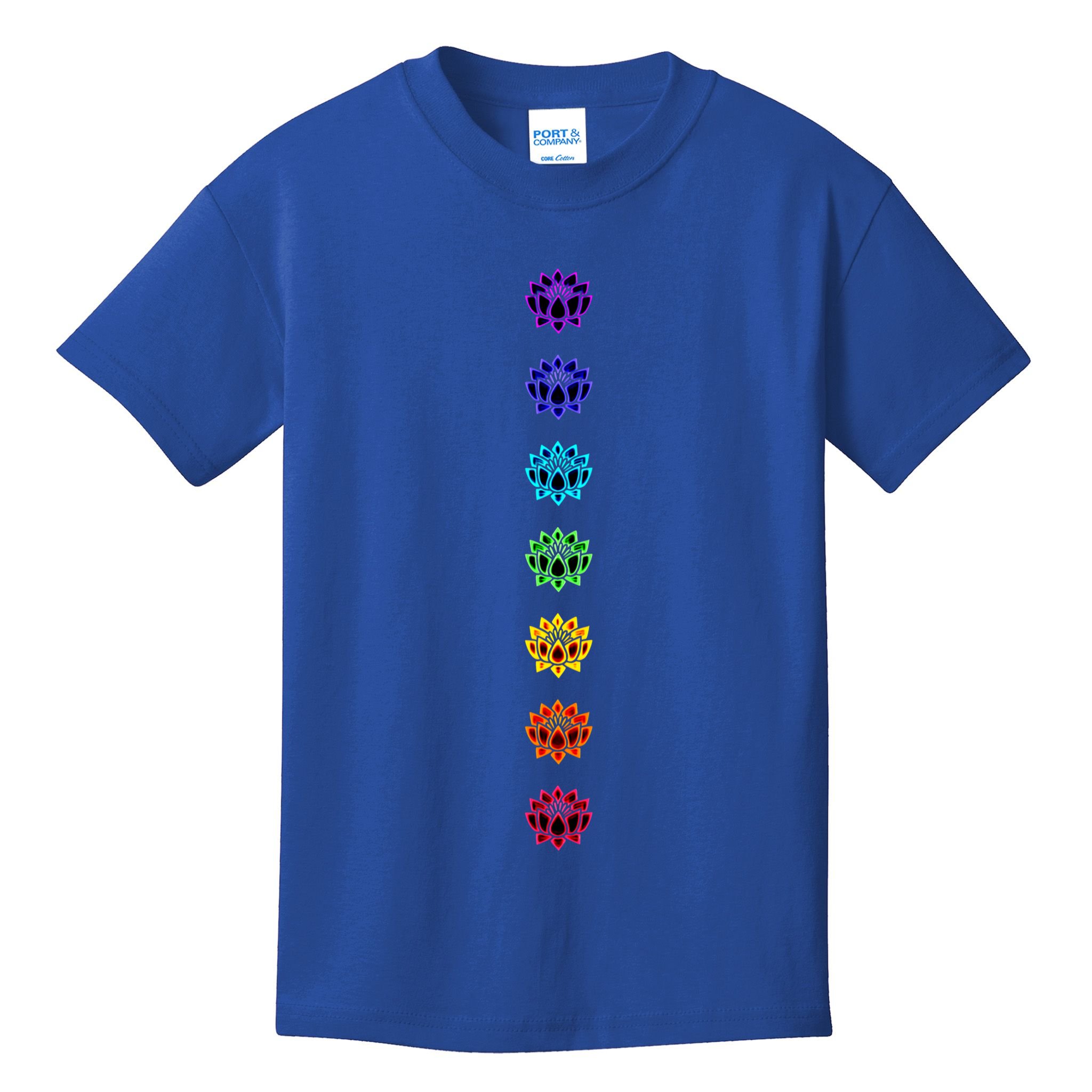 Chakra Buddhism Lotus Flower Yoga Symbol Spirituality Buddha Cute Gift Kids T-Shirt
